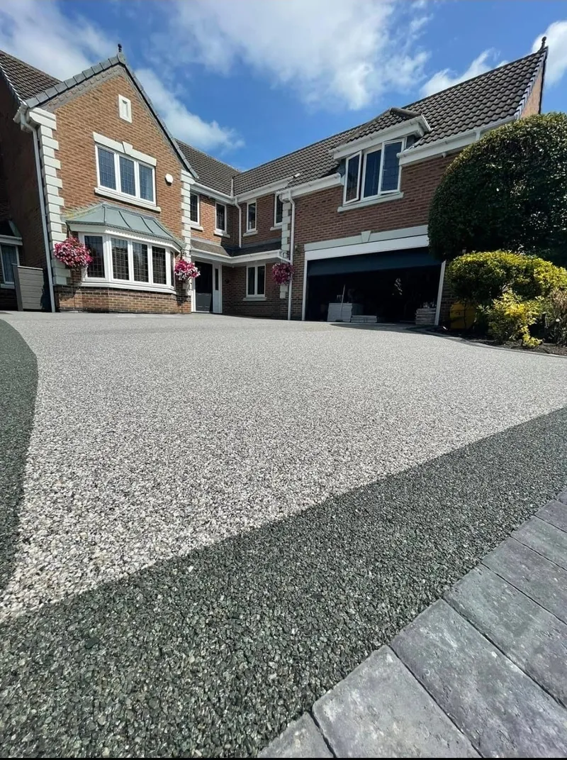 Resin-bound driveway