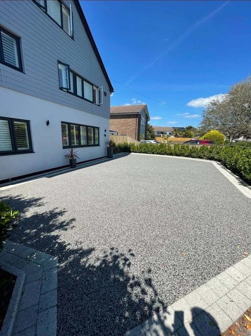 Resin-bound driveway