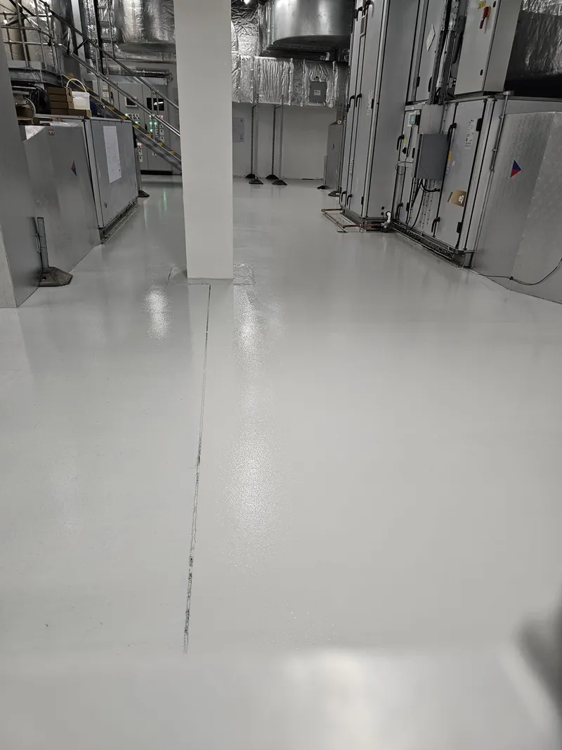 Plant room · white epoxy coating