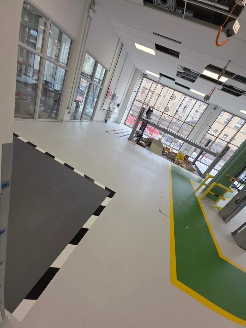 Automotive training centre · multi-zone overview