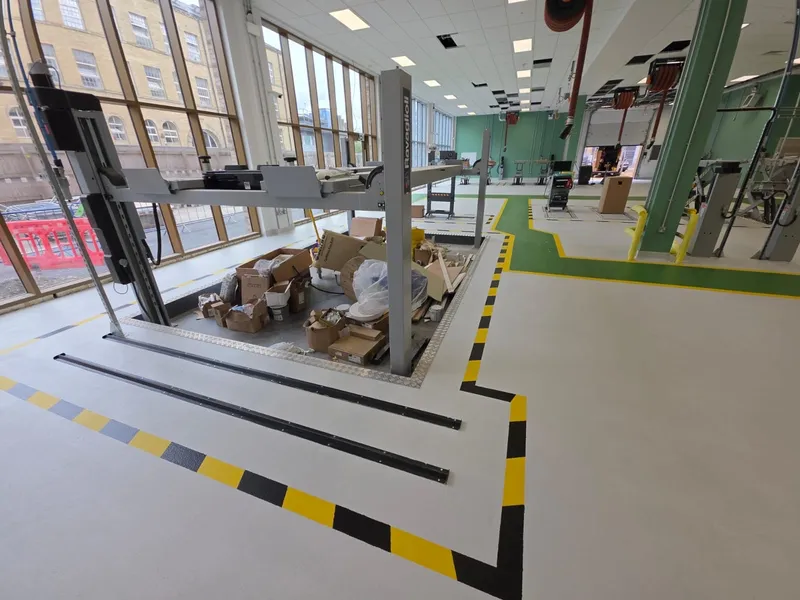 Automotive training centre · full floor view