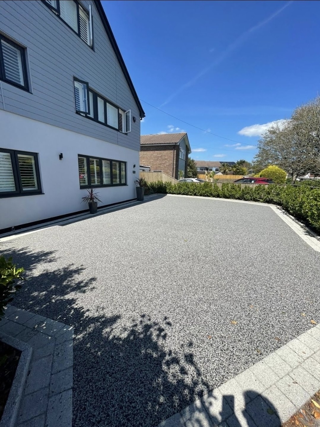 Resin-bound driveway