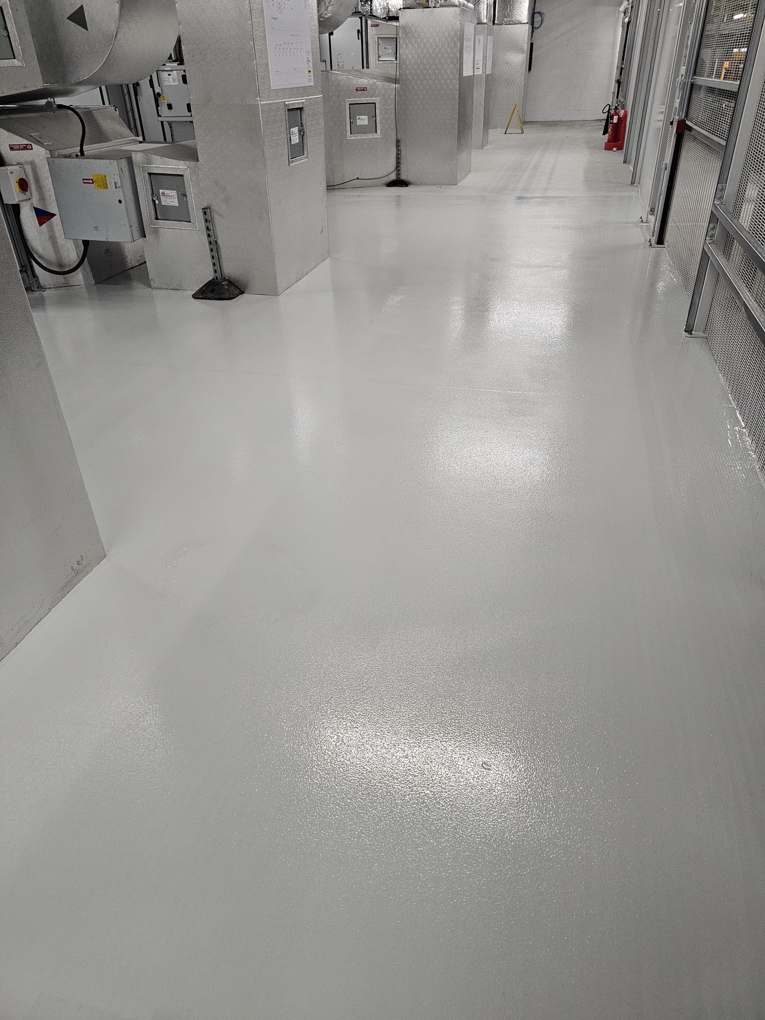 Plant room · light grey anti-slip epoxy