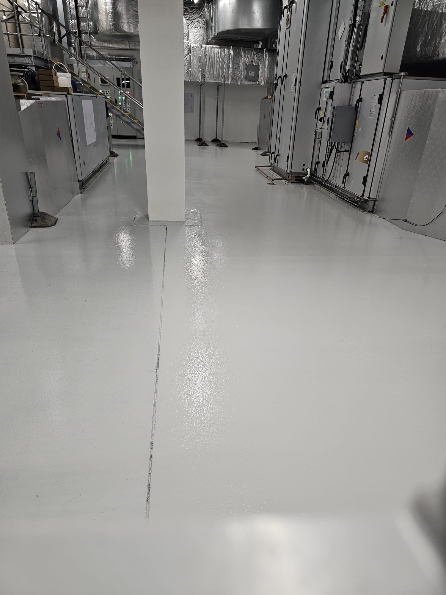 Plant room · white epoxy coating