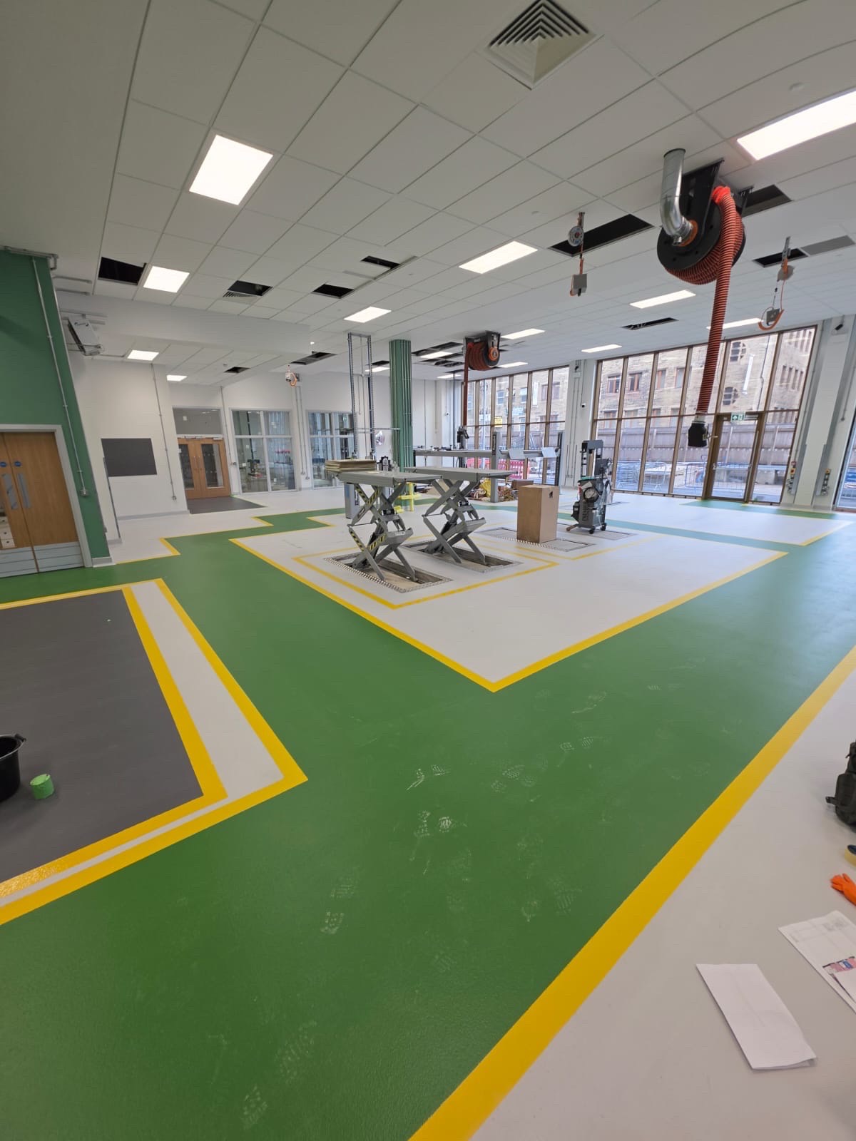 Automotive training centre · zoned epoxy